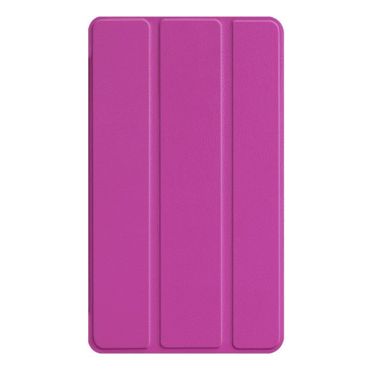 Custer Texture Horizontal Flip PU Leather Case for Lenovo E7 / TB-7104F, with Three-folding Holder