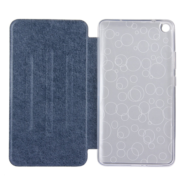 For Lenovo Tab3 7 Plus / 7703X Silk Texture Horizontal Flip Leather Case with Holder