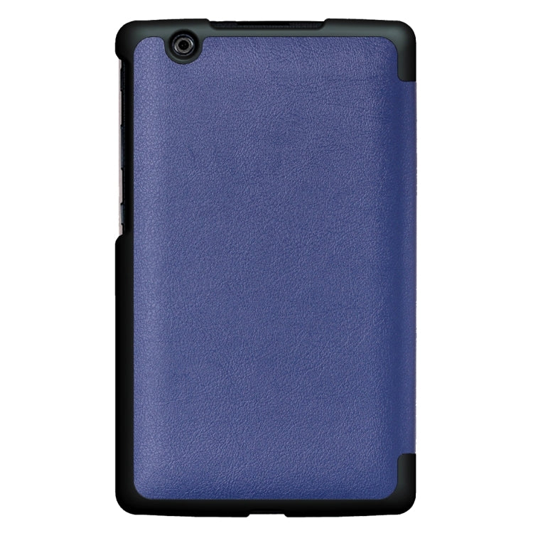 For LG G Pad III 8.0 / V525 Custer Texture Horizontal Flip Solid Color Leather Case with Three-folding Holder