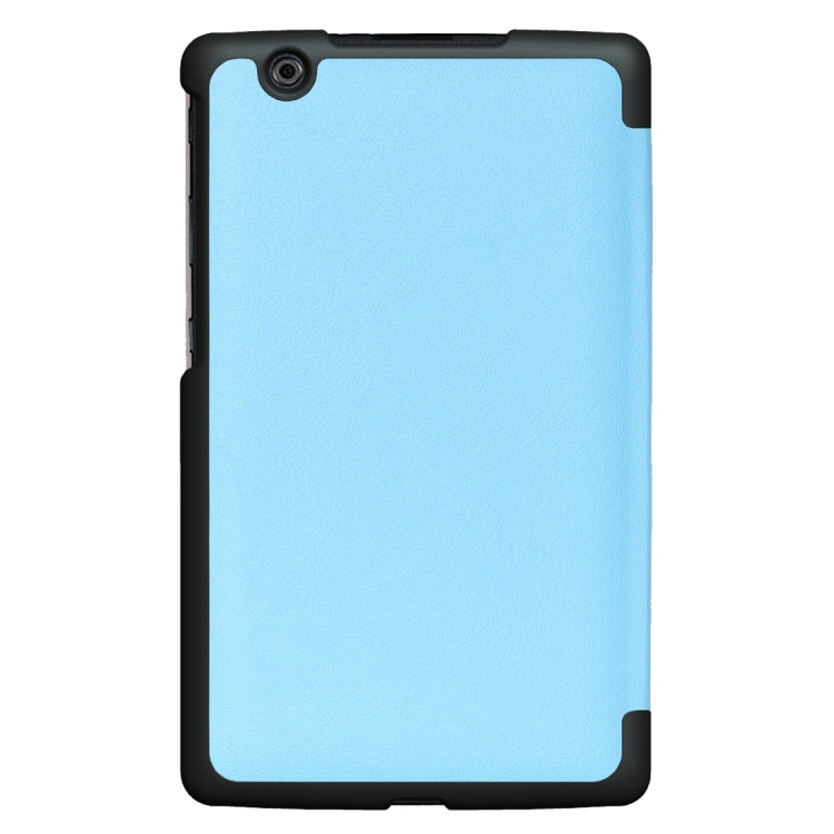 For LG G Pad III 8.0 / V525 Custer Texture Horizontal Flip Solid Color Leather Case with Three-folding Holder