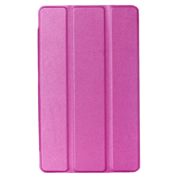 For LG G Pad III 8.0 / V525 Custer Texture Horizontal Flip Solid Color Leather Case with Three-folding Holder