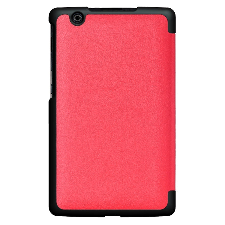 For LG G Pad III 8.0 / V525 Custer Texture Horizontal Flip Solid Color Leather Case with Three-folding Holder