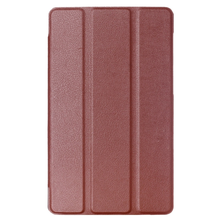 For LG G Pad III 8.0 / V525 Custer Texture Horizontal Flip Solid Color Leather Case with Three-folding Holder