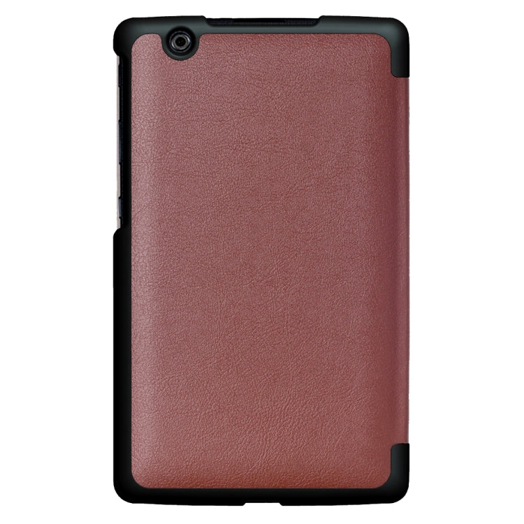 For LG G Pad III 8.0 / V525 Custer Texture Horizontal Flip Solid Color Leather Case with Three-folding Holder