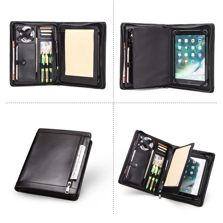 For iPad Pro 11 / 10.5 / 10.2 / 9.7 inch CF2015A Zipper Multifunctional Tablet Protective Leather Case with Photo Holder & Mobile Phone / Bill / Book Pockets & Card Slots & Pen Slot