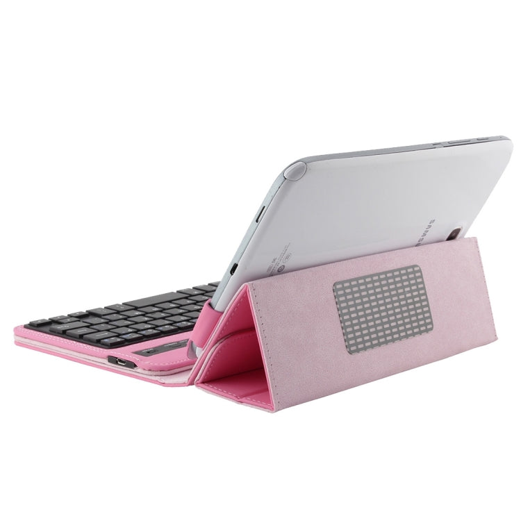 Universal Bluetooth V3.0 Keyboard Detachable PU Leather Tablet Case for 7-8 inch Tablet PC
