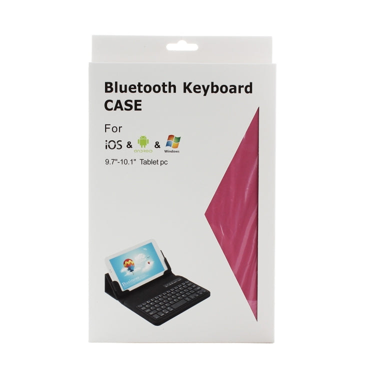 Universal Bluetooth V3.0 Keyboard Detachable PU Leather Tablet Case for 9.7-10 inch Tablet PC