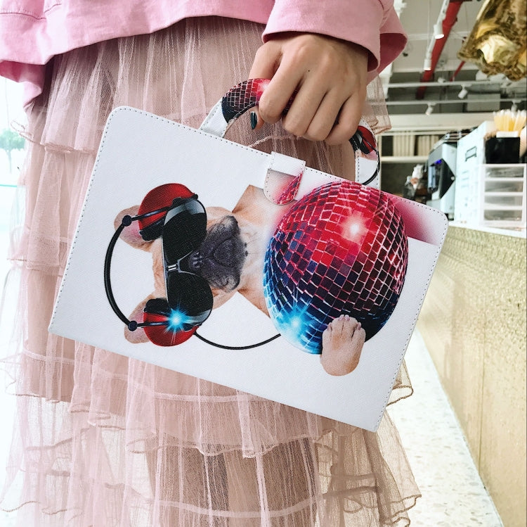 Fashion Dog Pattern Horizontal Flip Leather Case for Huawei MediaPad M5 Lite 10, with Holder & Card Slot & Wallet