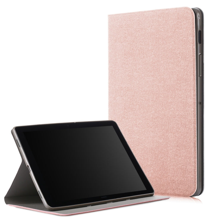 Solid Color Horizontal Flip TPU + PU Leather Case for Galaxy Tab S5e T720 / T725, with Holder / Wake-up Function