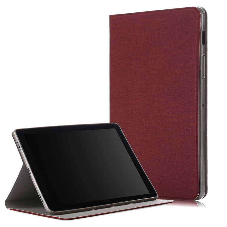 Solid Color Horizontal Flip TPU + PU Leather Case for Galaxy Tab S5e T720 / T725, with Holder / Wake-up Function