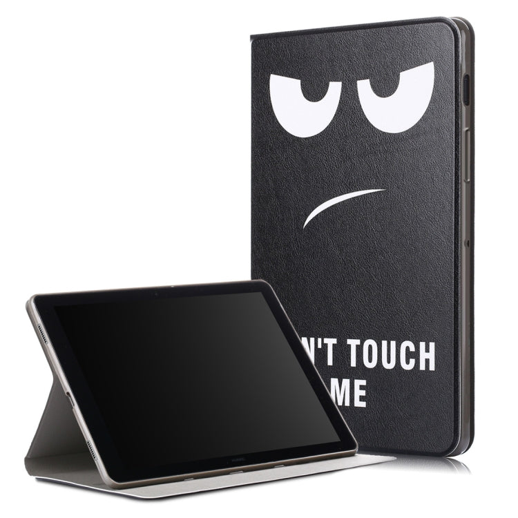 Big Eyes Pattern Colored Drawing Horizontal Flip Leather Case for Galaxy Tab S5e T720 / T725, with Holder / Wake-up Function