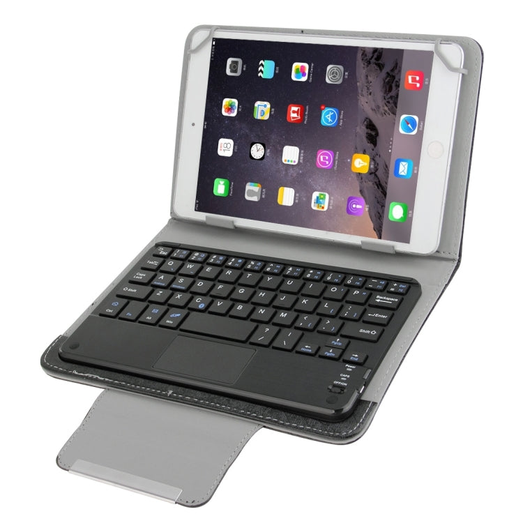 Universal Detachable Magnetic Bluetooth Touchpad Keyboard Leather Tablet Case with Holder for 10.1 inch iSO & Android & Windows Tablet PC