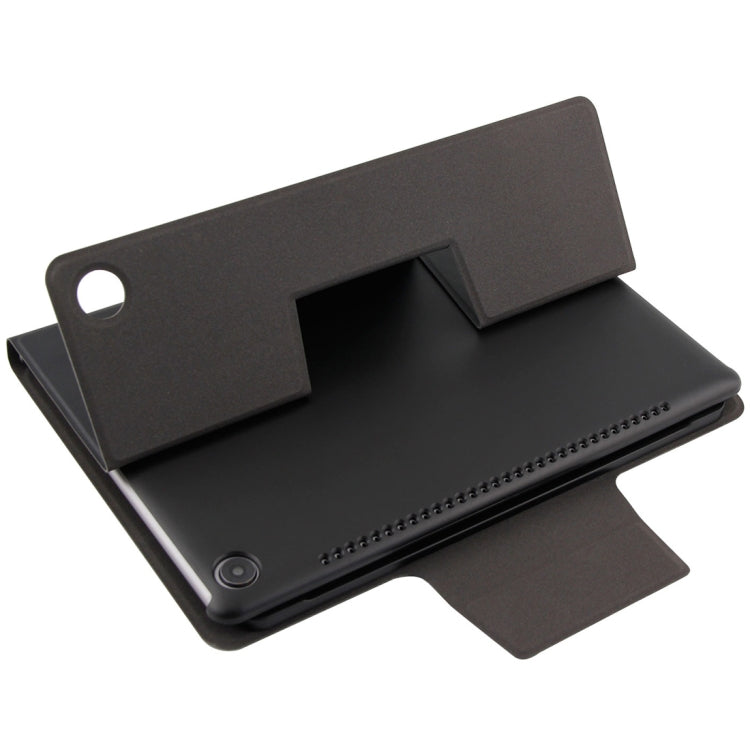 Detachable Magnetic Bluetooth Keyboard Ultrathin Toughened Glass Mirror Leather Tablet Case for Huawei MediaPad M5 10.8 inch, with Holder