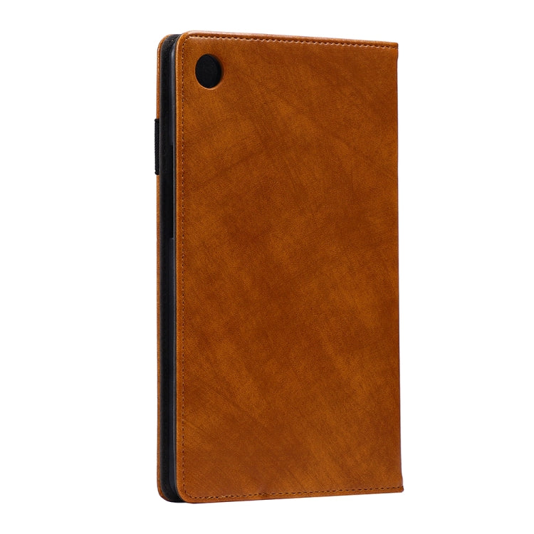 Multifunctional TPU+PC Horizontal Flip Leather Case for Huawei MediaPad M5 8.4 Inch, with Holder & Pen Slot & Card Slots & Wallet(Light Brown)