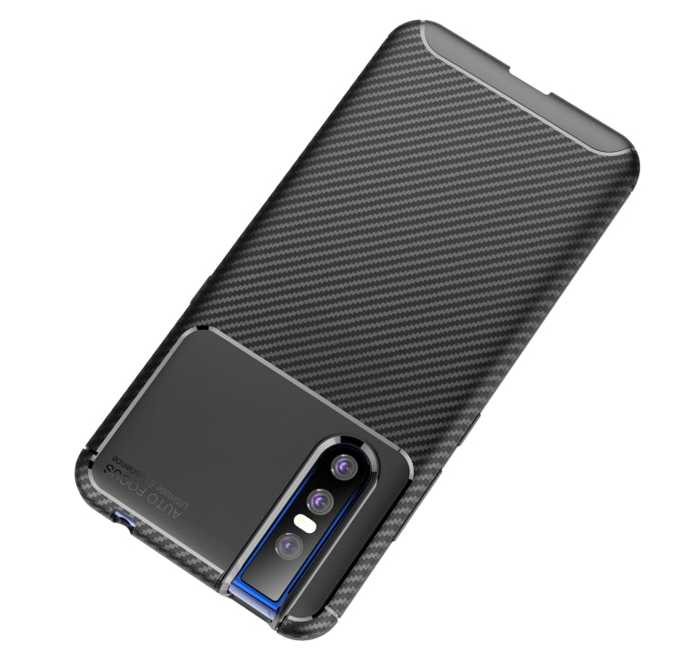 Beetle Series Carbon Fiber Texture Shockproof TPU Case for VIVO V15 Pro