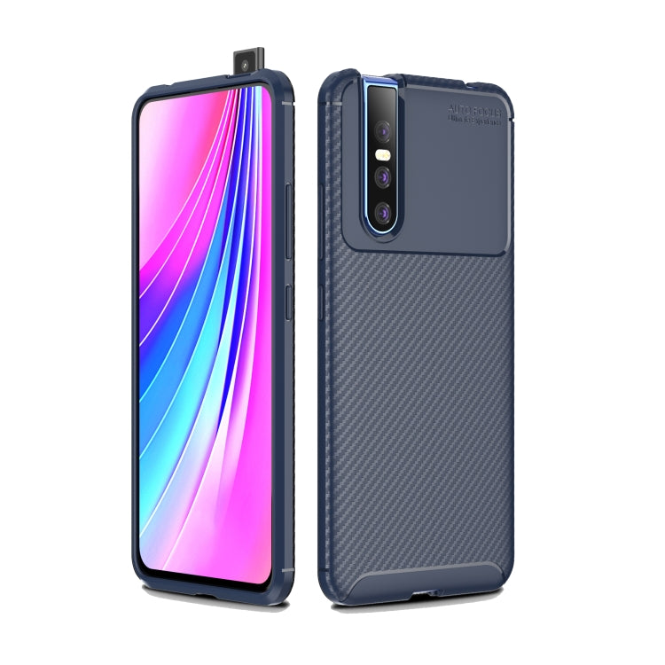 Beetle Series Carbon Fiber Texture Shockproof TPU Case for VIVO V15 Pro