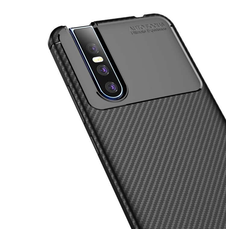 Beetle Series Carbon Fiber Texture Shockproof TPU Case for VIVO V15 Pro