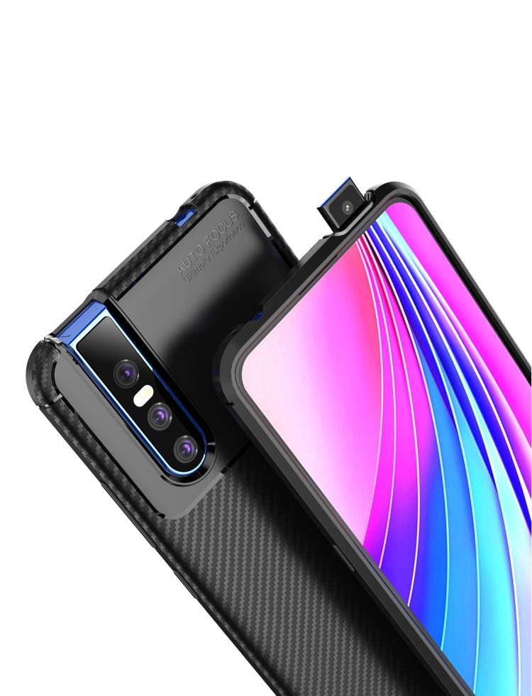 Beetle Series Carbon Fiber Texture Shockproof TPU Case for VIVO V15 Pro