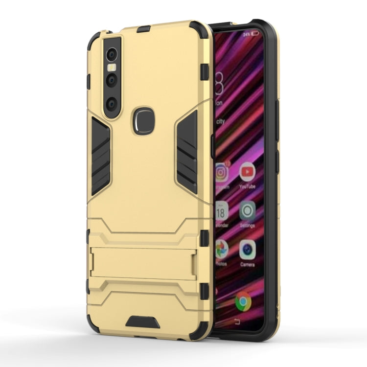 Shockproof PC + TPU Case for VIVO V15, with Holder