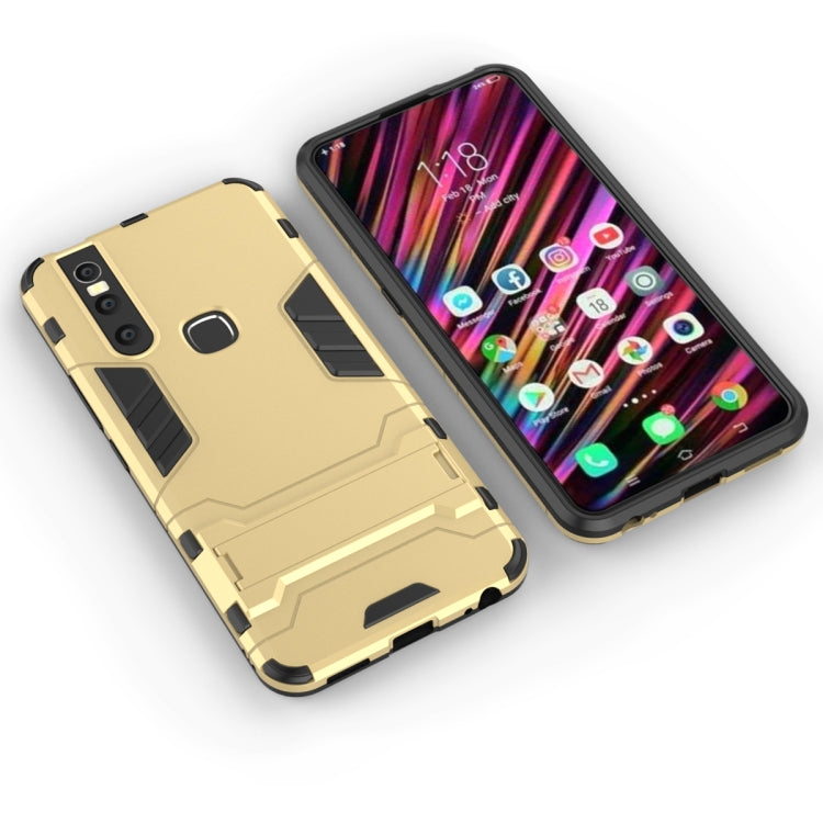 Shockproof PC + TPU Case for VIVO V15, with Holder