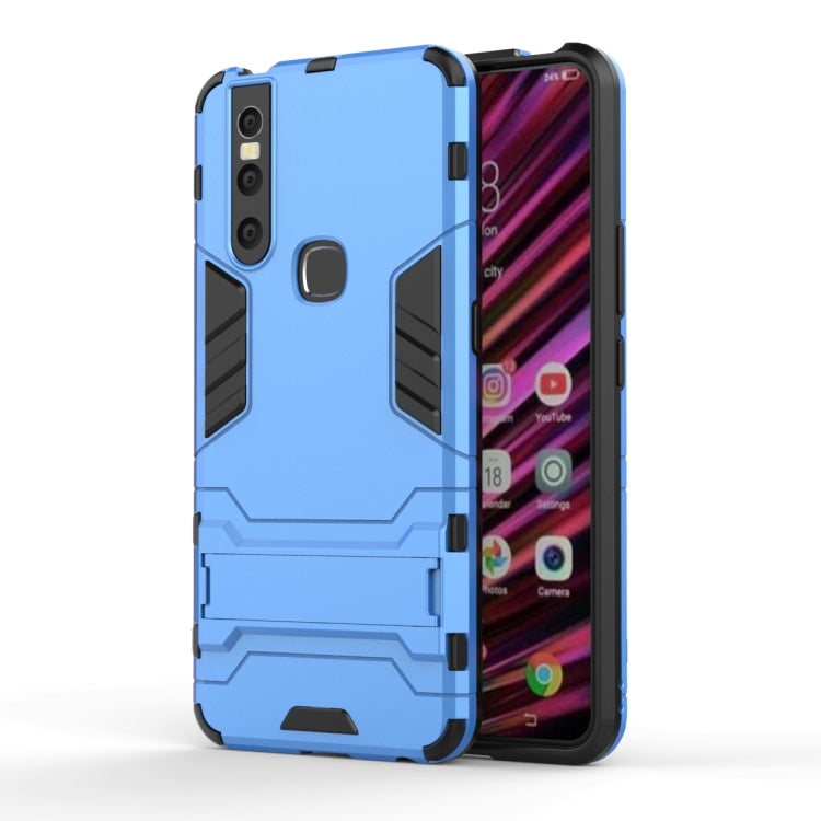 Shockproof PC + TPU Case for VIVO V15, with Holder