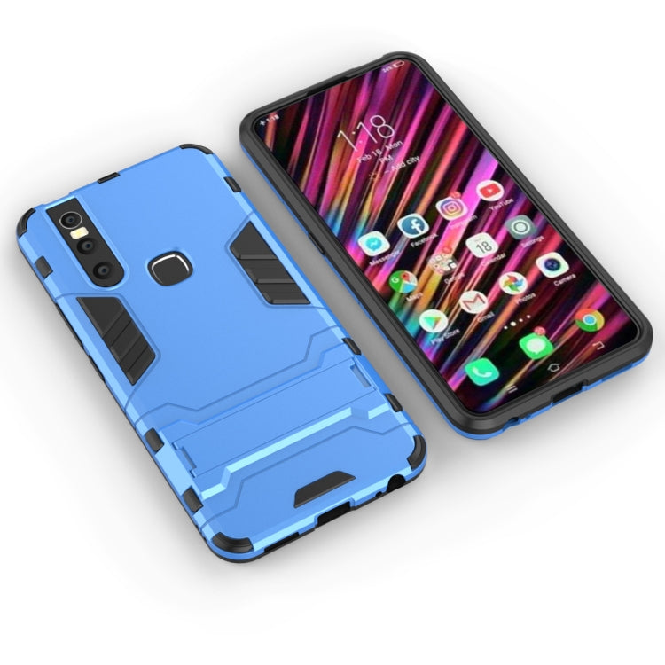 Shockproof PC + TPU Case for VIVO V15, with Holder