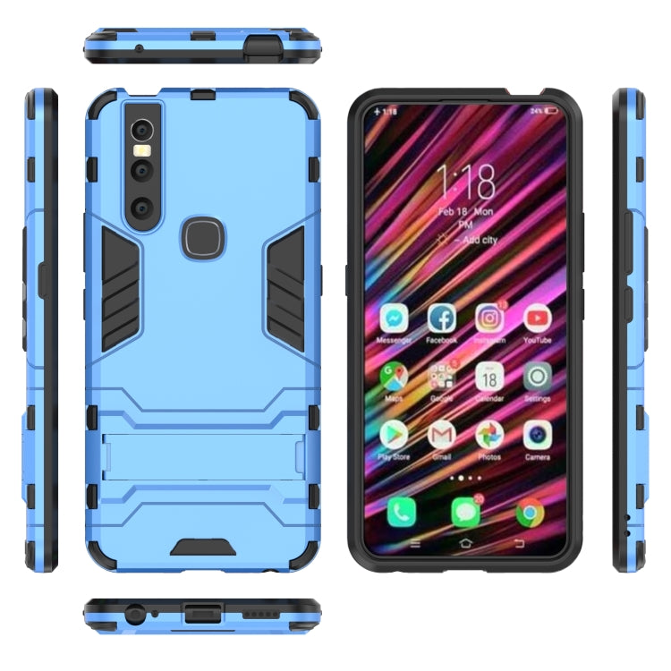 Shockproof PC + TPU Case for VIVO V15, with Holder