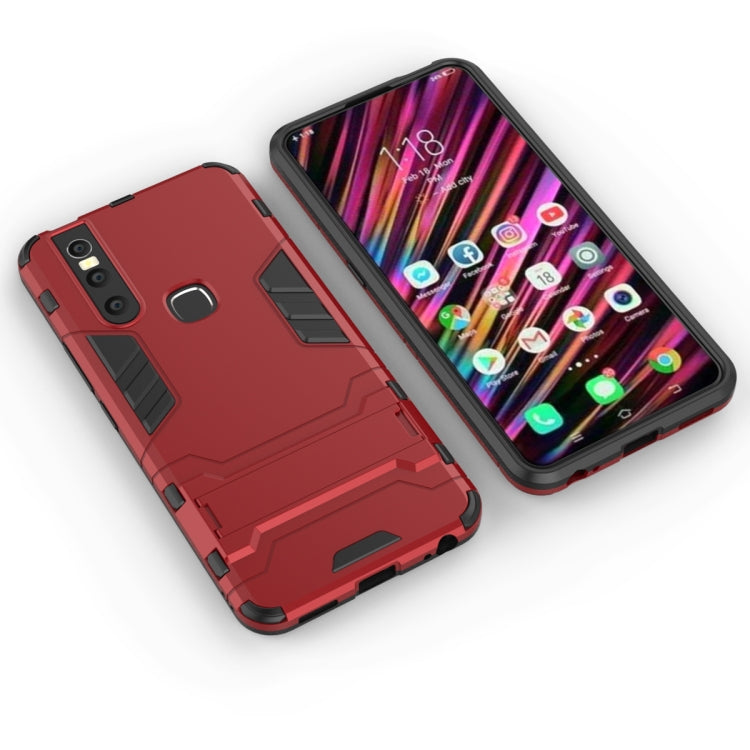 Shockproof PC + TPU Case for VIVO V15, with Holder