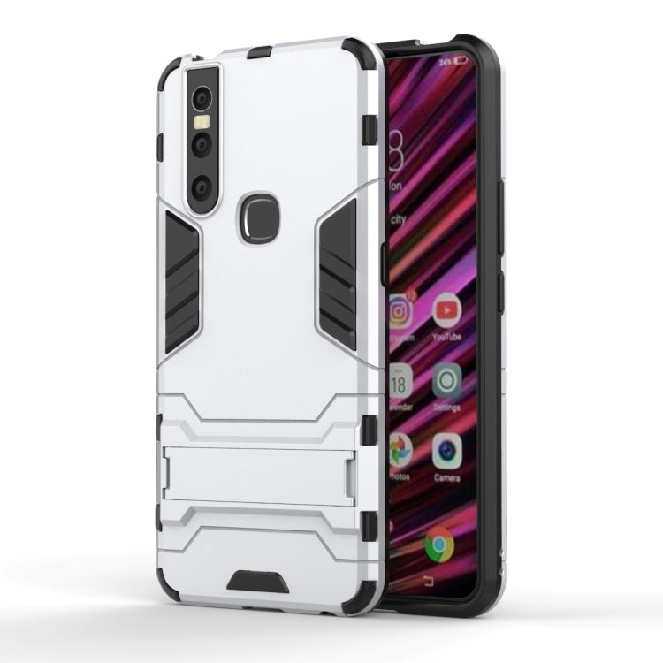 Shockproof PC + TPU Case for VIVO V15, with Holder