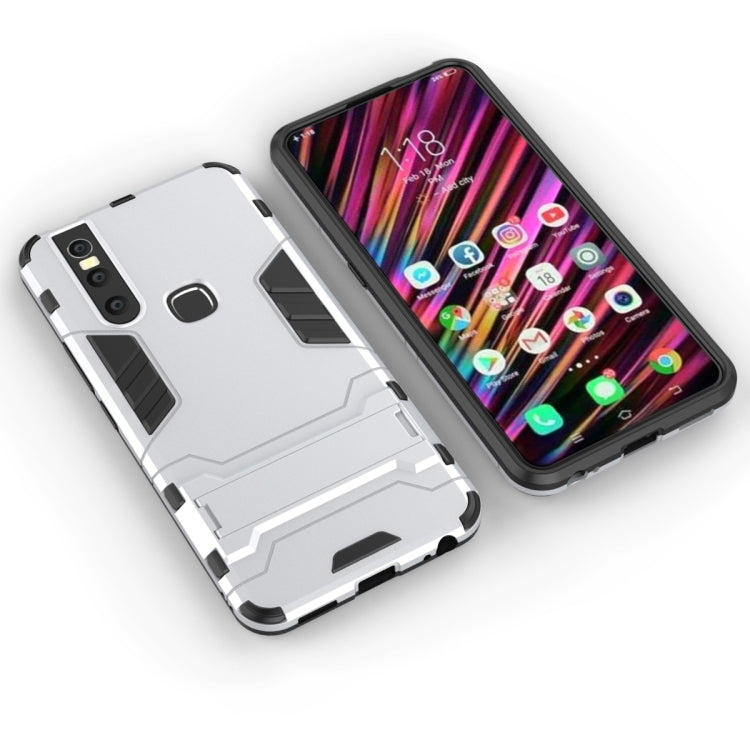 Shockproof PC + TPU Case for VIVO V15, with Holder