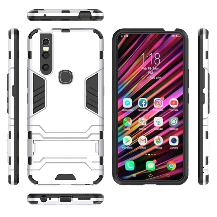 Shockproof PC + TPU Case for VIVO V15, with Holder