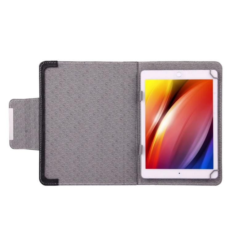 Universal Strokes Texture Horizontal Flip Leather Case with Holder for 10 inch Tablet PC
