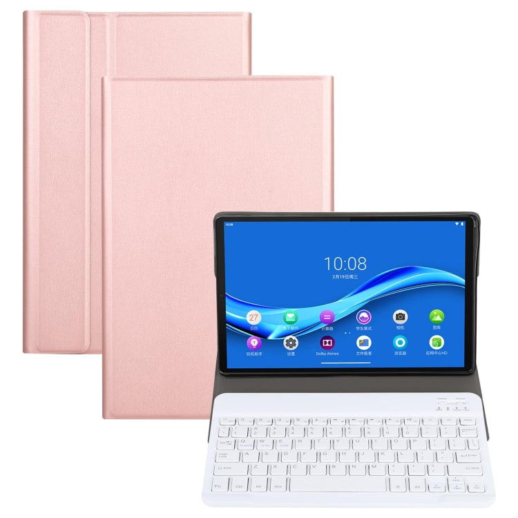 AM10 2 in 1 Removable Bluetooth Keyboard + Protective Leather Tablet Case with Holder for Lenovo M10 FHD Plus 10.3 inch