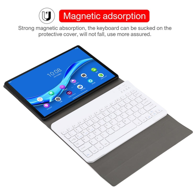 AM10 2 in 1 Removable Bluetooth Keyboard + Protective Leather Tablet Case with Holder for Lenovo M10 FHD Plus 10.3 inch