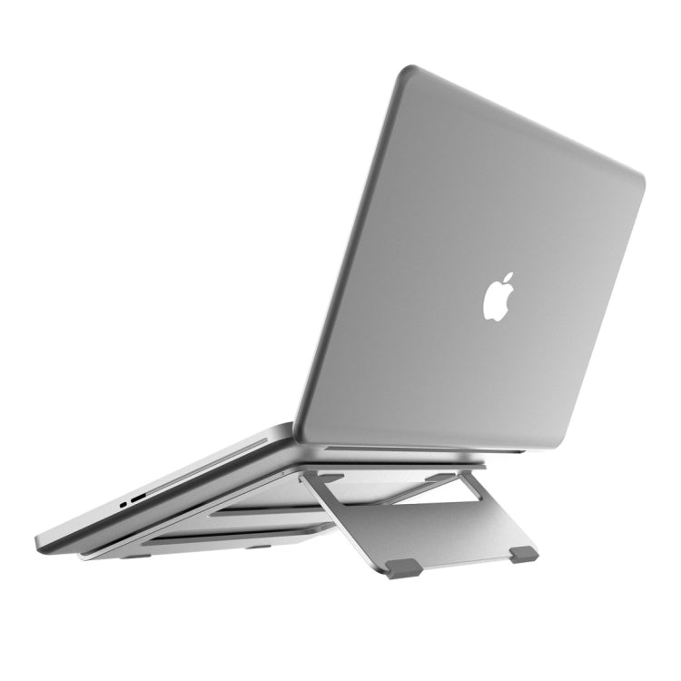 IPS-Z15C Aluminum + Silicone Foldable Stand For Laptop,Suitable for 10-14 Inch Tablet: Galaxy 500R4K-X07 / Lenovo/Lenovo Yoga710 / Lenovo IdeaPad 100S(Silver)