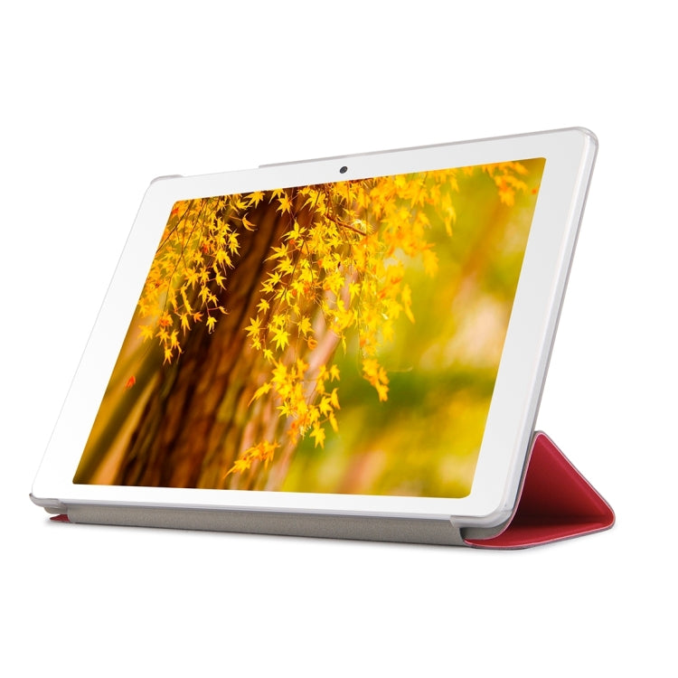 OCUBE for  Cube T12 (WMC5101) & T10 (WMC1248) Frosted Texture Horizontal Flip Leather Case with Three-folding Holder