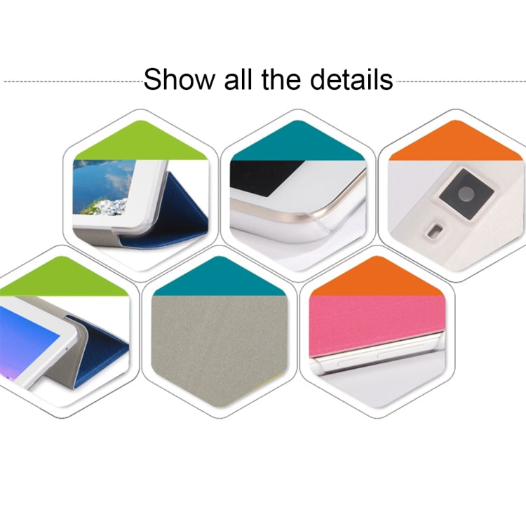 OCUBE for  Cube T12 (WMC5101) & T10 (WMC1248) Frosted Texture Horizontal Flip Leather Case with Three-folding Holder