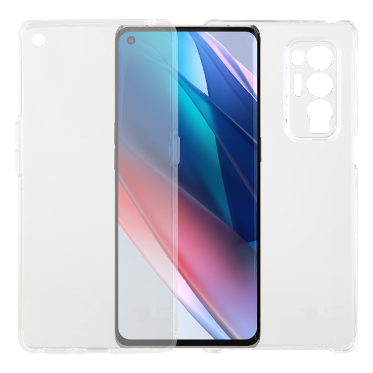 For OPPO Find X3 Neo PC+TPU Ultra-thin Double-sided Full Coverage Transparent Soft Case