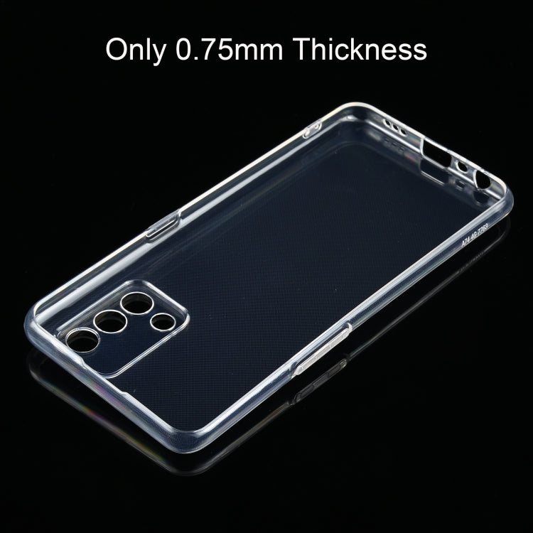 For OPPO F19 0.75mm Ultra-thin Transparent TPU Soft Protective Case