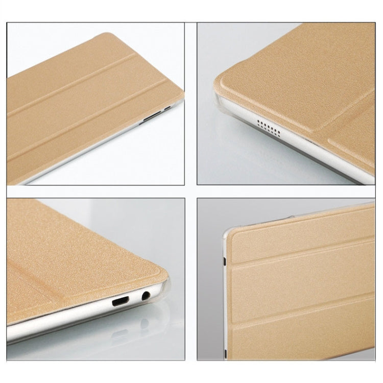 Frosted Texture Horizontal Flip PU Leather Protective Case for Teclast P80 Pro,  with Three-folding Holder