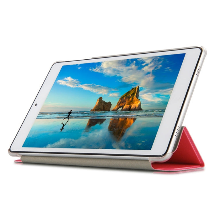Frosted Texture Horizontal Flip PU Leather Protective Case for Teclast P80 Pro,  with Three-folding Holder