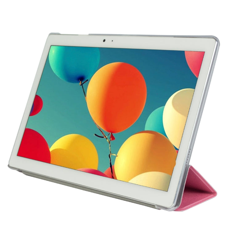Frosted Texture Horizontal Flip PU Leather Protective Case for Teclast T10,  with Three-folding Holder