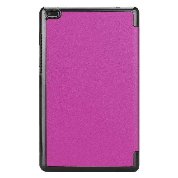 Custer Texture Horizontal Deformation Flip Leather Case for Lenovo Tab E8 TB-8304F, with Three-folding Holder