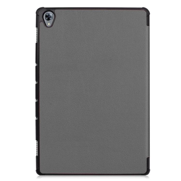 Custer Texture Horizontal Deformation Flip Leather Case for Huawei MediaPad M6 10.8 / Matepad 10.8 (2020), with Three-folding Holder & Sleep / Wake-up Function