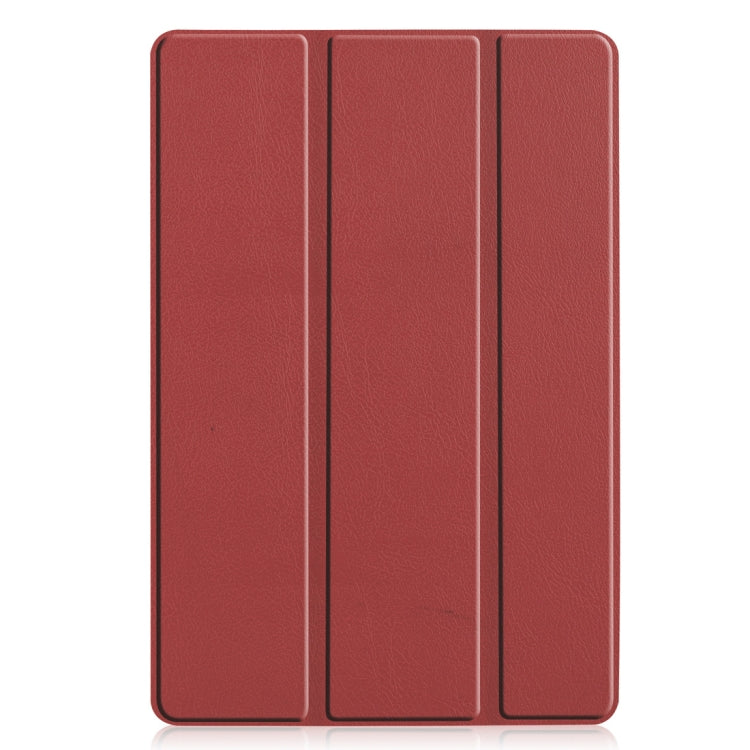 Custer Texture Horizontal Deformation Flip Leather Case for Huawei MediaPad M6 10.8 / Matepad 10.8 (2020), with Three-folding Holder & Sleep / Wake-up Function