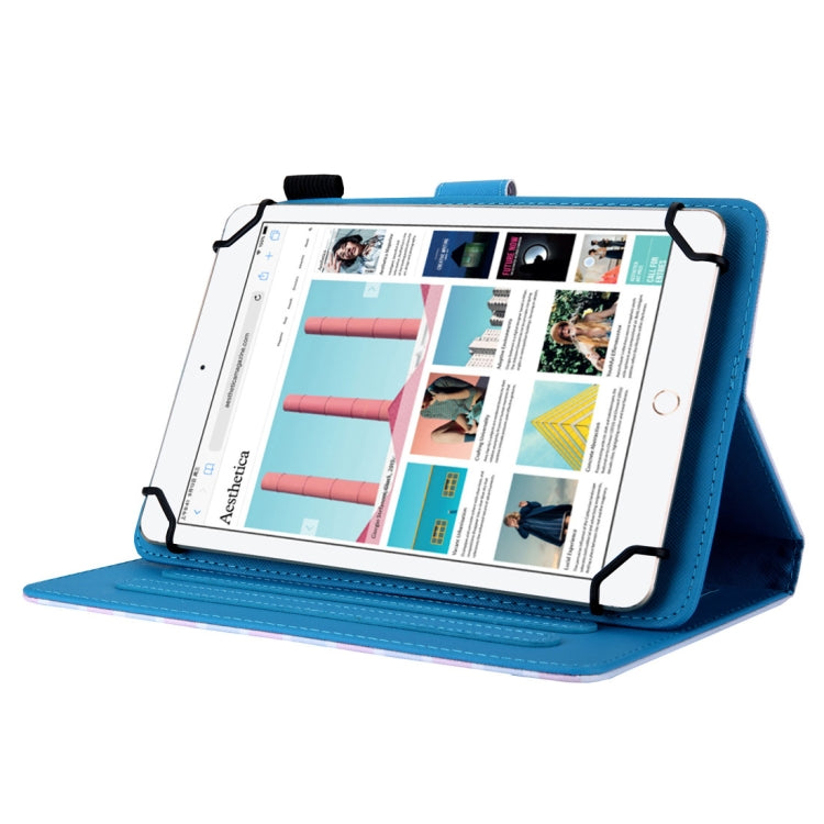 Universal Sand Pattern Horizontal Flip Leather Case for 10 inch Tablet PC, with Holder & Card Slot & Wallet