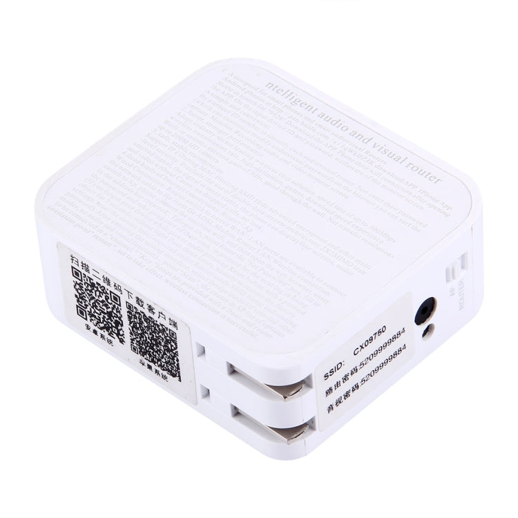 Intelligent Audio and Visual Mobile WiFi Router with Camera, US Plug