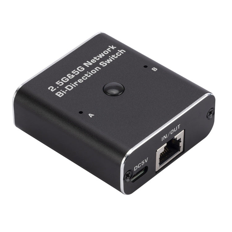 2.4GHz+5GHz RJ45 Network Bi-Direction Switch  - Black