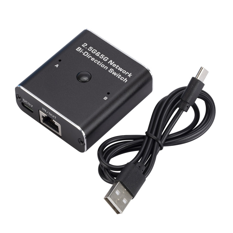 2.4GHz+5GHz RJ45 Network Bi-Direction Switch  - Black