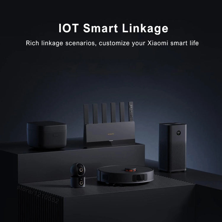 Xiaomi Router BE6500 WiFi 7 2.4GHz 5.0GHz Dual Band 4-Core 2.5G Port, US Plug  - Black